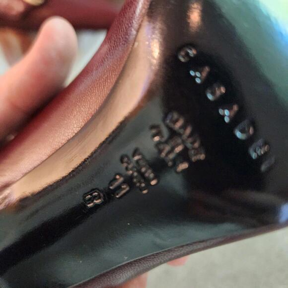 NWOB CASADEI 11 beautiful pointed stilletto heels deep wine color flawless new - Picture 7 of 9